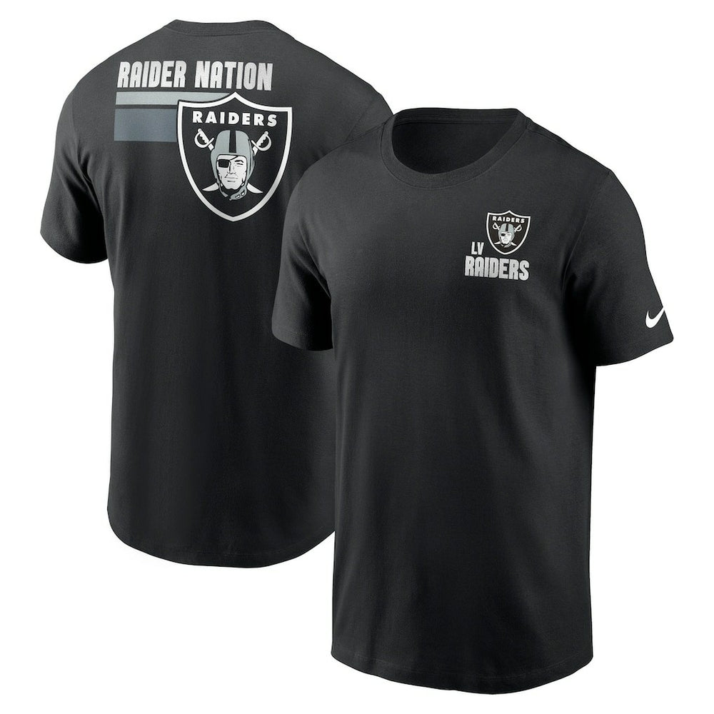 Las Vegas Raiders Blitz Essential T-Shirt - Black | Nike on sale