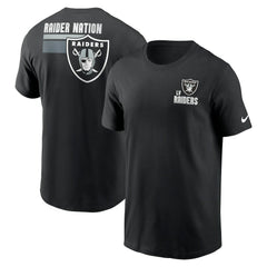 Las Vegas Raiders Blitz Essential T-Shirt - Black | Nike on sale