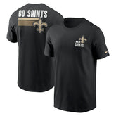 New Orleans Saints Blitz Essential T-Shirt - Black | Nike for sale