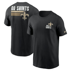 New Orleans Saints Blitz Essential T-Shirt - Black | Nike for sale
