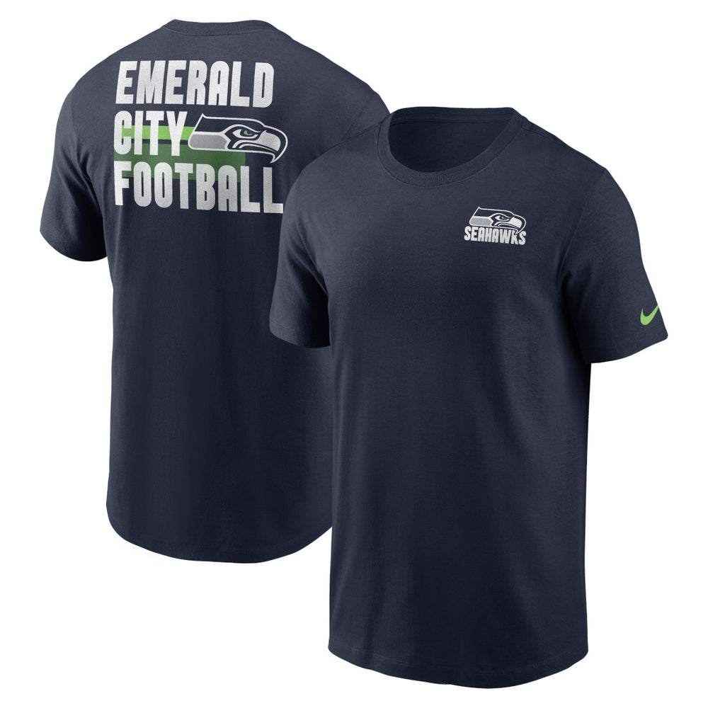 Seattle Seahawks Blitz Essential T-Shirt - College Navy | Nike outlet
