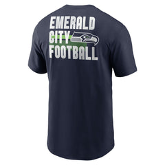 Seattle Seahawks Blitz Essential T-Shirt - College Navy | Nike outlet