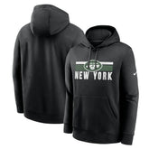 New York Jets Club Fleece Pullover Hoodie - Black | Nike discount