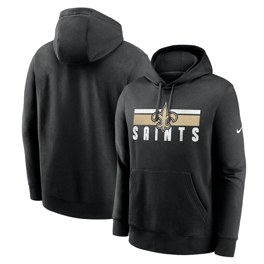 New Orleans Saints Club Fleece Pullover Hoodie - Black | Nike cheap