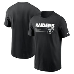 Las Vegas Raiders Division Essential T-Shirt - Black | Nike sale