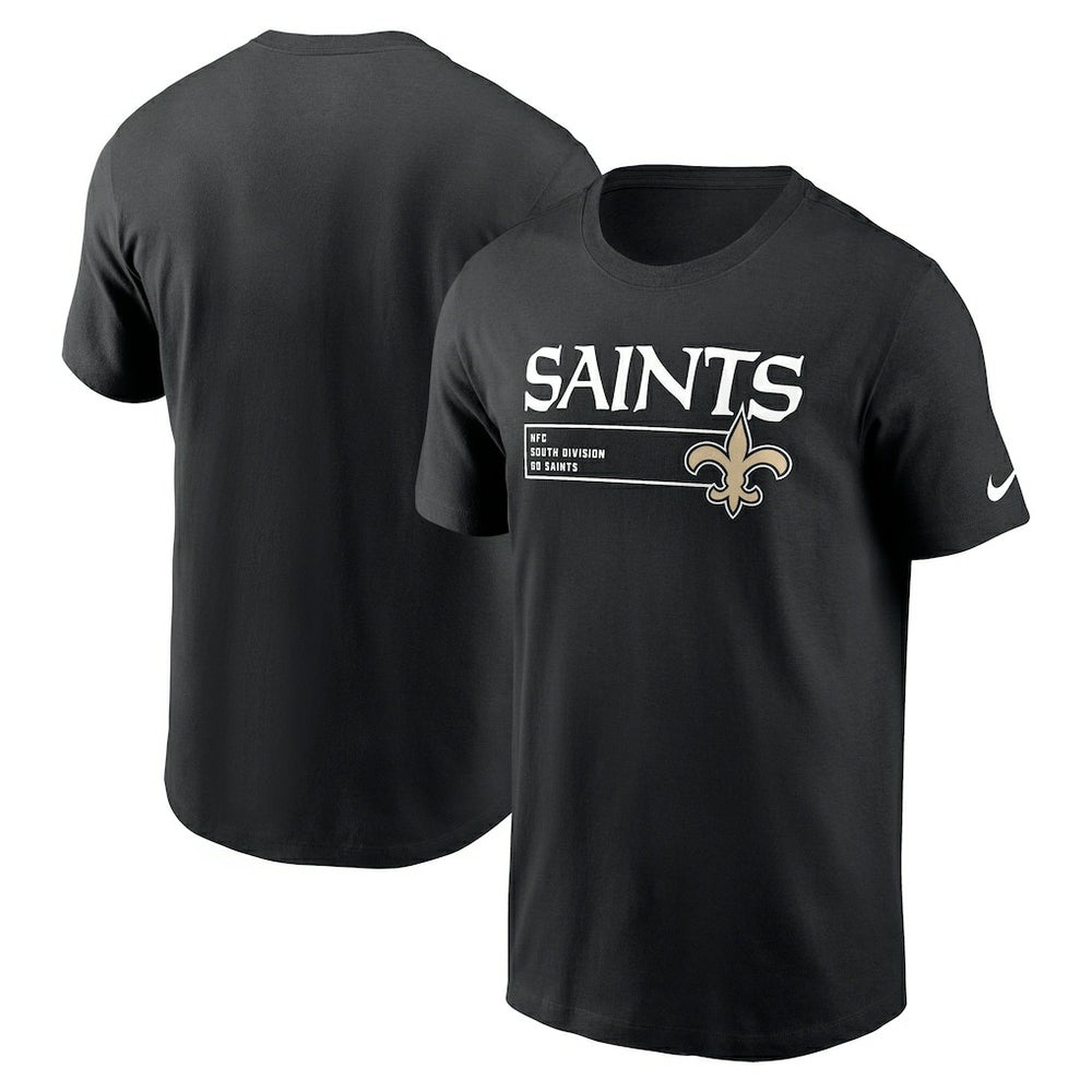 New Orleans Saints Division Essential T-Shirt - Black | Nike outlet