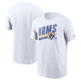 Los Angeles Rams Essential Blitz Lockup T-Shirt - White | Nike discount