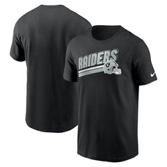 Las Vegas Raiders Essential Blitz Lockup T-Shirt - Black | Nike on sale