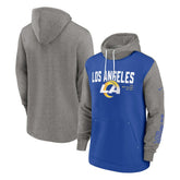 Los Angeles Rams Fashion Color Block Pullover Hoodie - Royal | Nike on sale