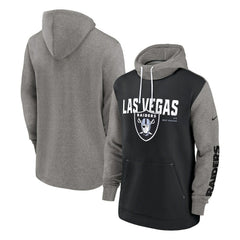 Las Vegas Raiders Fashion Color Block Pullover Hoodie - Black | Nike discount