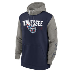 Tennessee Titans Fashion Color Block Pullover Hoodie - Navy | Nike online