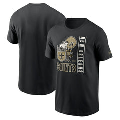 New Orleans Saints Lockup Essential T-Shirt - Black | Nike sale