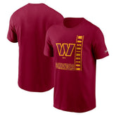 Washington Commanders Lockup Essential T-Shirt - Burgundy | Nike on sale