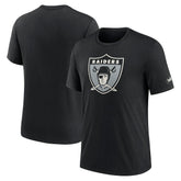 Las Vegas Raiders Rewind Logo Tri-Blend T-Shirt - Black | Nike online