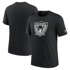 Las Vegas Raiders Rewind Logo Tri-Blend T-Shirt - Black | Nike online