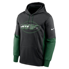 New York Jets Color Block Fleece Performance Pullover Hoodie - Black | Nike sale
