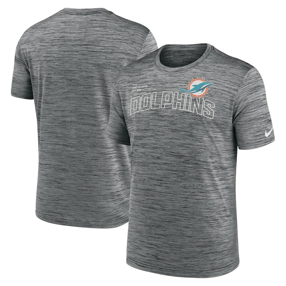 Miami Dolphins Velocity Arch Performance T-Shirt - Anthracite | Nike online
