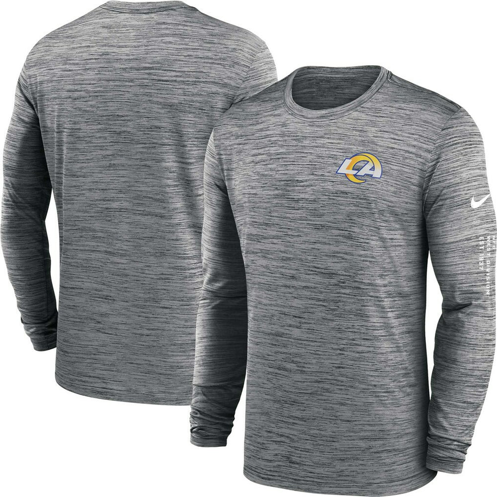 Los Angeles Rams Velocity Long Sleeve T-Shirt - Anthracite | Nike outlet