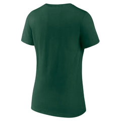 Milwaukee Bucks Women's Alternate Logo V-Neck T-Shirt - Green on sale