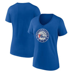 Philadelphia 76ers Women's Alternate Logo V-Neck T-Shirt - Royal shop