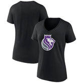 Sacramento Kings Women's Alternate Logo V-Neck T-Shirt - Black shop