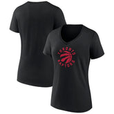 Toronto Raptors Women's Alternate Logo V-Neck T-Shirt - Black shop