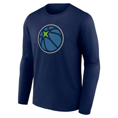 Minnesota Timberwolves Alternate Logo Long Sleeve T-Shirt - Navy cheap