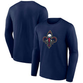 New Orleans Pelicans Alternate Logo Long Sleeve T-Shirt - Navy for sale