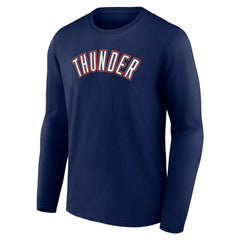 Oklahoma City Thunder Alternate Logo Long Sleeve T-Shirt - Navy for sale