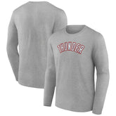 Oklahoma City Thunder Alternate Logo Long Sleeve T-Shirt - Gray sale