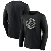 San Antonio Spurs Alternate Logo Long Sleeve T-Shirt - Black sale