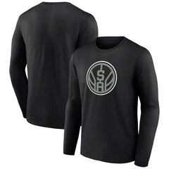 San Antonio Spurs Alternate Logo Long Sleeve T-Shirt - Black sale