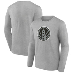 San Antonio Spurs Alternate Logo Long Sleeve T-Shirt - Gray for sale