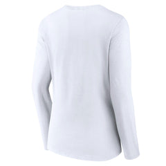 Sacramento Kings Women's Alternate Logo V-Neck Long Sleeve T-Shirt - White outlet