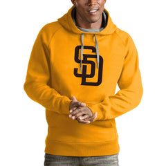 San Diego Padres Antigua Victory Pullover Team Logo Hoodie - Gold