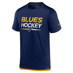 St. Louis Blues Fanatics Authentic Pro Tech T-Shirt Navy