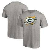 Green Bay Packers True Color T-Shirt - Heather Gray for sale