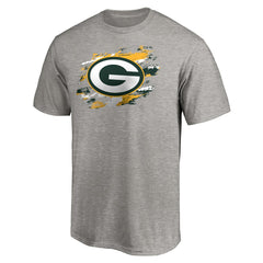 Green Bay Packers True Color T-Shirt - Heather Gray for sale
