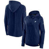 St. Louis Blues Fanatics Women's Authentic Pro Pullover Hoodie Heather Navy