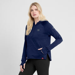 Montreal Canadiens Fanatics Women's Authentic Pro Pullover Hoodie Heather Navy
