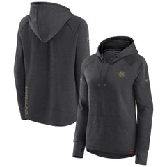 Ottawa Senators Fanatics Women's Authentic Pro Pullover Hoodie Heather Charcoal