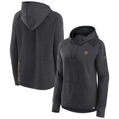 Boston Bruins Fanatics Women's Authentic Pro Pullover Hoodie Heather Charcoal