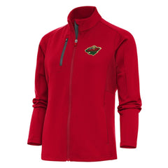 Minnesota Wild Antigua Women's Team Logo Generation Full-Zip Jacket Red