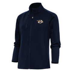 Nashville Predators Antigua Women's Team Logo Generation Full-Zip Jacket Navy