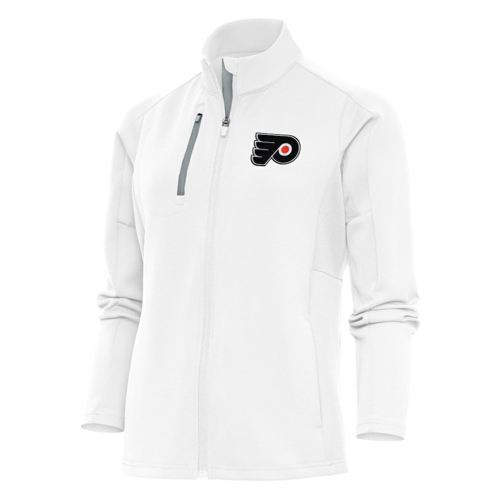 Philadelphia Flyers Antigua Women's Team Logo Generation Full-Zip Jacket White