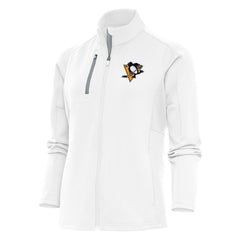 Pittsburgh Penguins Antigua Women's Team Logo Generation Full-Zip Jacket White