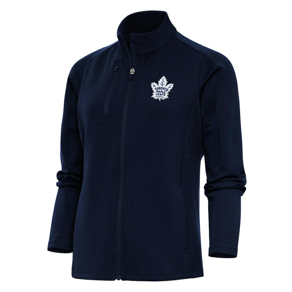 Toronto Maple Leafs Antigua Women's Team Logo Generation Full-Zip Jacket Navy