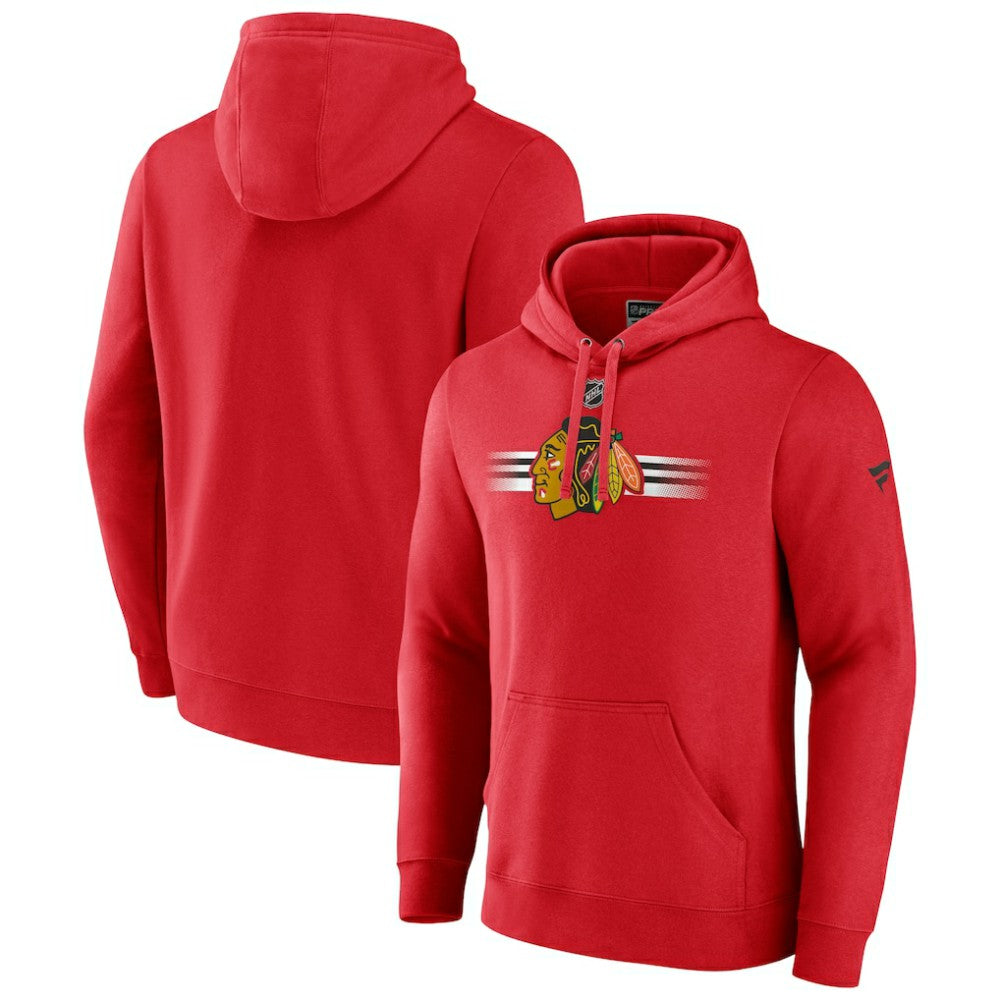 Chicago Blackhawks Fanatics Authentic Pro Secondary Pullover Hoodie Red