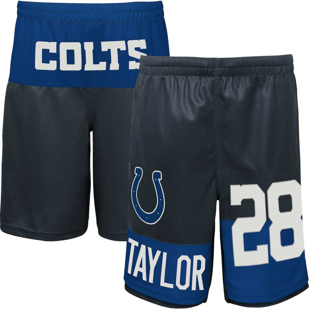 Jonathan Taylor Indianapolis Colts Youth Player Name & Number Shorts - Navy online