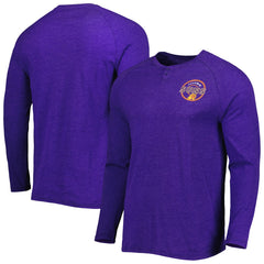 Phoenix Suns Concepts Sport Left Chest Henley Raglan Long Sleeve Top - Heathered Purple sale
